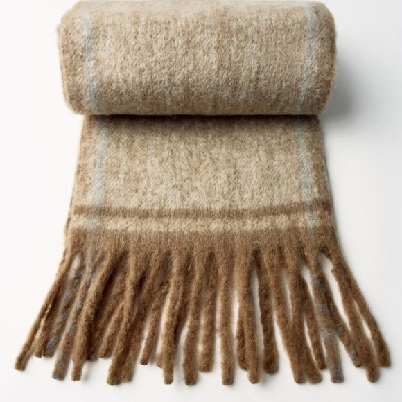 ZARA FRINGED SCARF - Picture 4 of 7